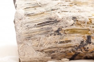 Piece of asbestos material